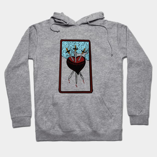 death by love tarot card Hoodie by Peachykkeenn